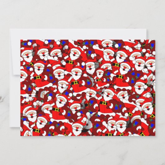 Dirty Santa Gift Exchange met Santa Pattern Kaart (Achterkant)