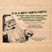  Dirty Santa Gift Exchange Party Acryl Uitnodigingen (Voorkant)