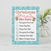 Dirty Santa Holiday Party Game Card Christmas Kaart (Staand voorkant)