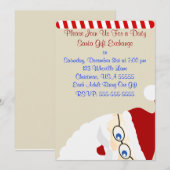 Dirty Santa Kerstuitnodiging Kaart (Voorkant / Achterkant)