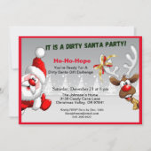 Dirty Santa Klaar voor Gift Exchange Santa Kaart (Voorkant)