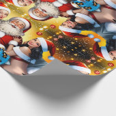 Dirty Santa's Feestelijke Nacht met Kerstfeest Cadeaupapier (Hoek)