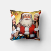 Dirty Santa's Feestelijke Nacht met Kerstfeest Kussen (Voorkant)
