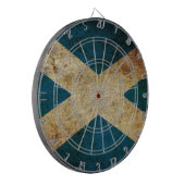Dirty Scottish Flag Dartbord (Voorkant Links)