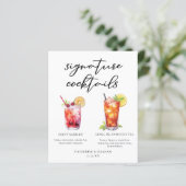 Dirty Shirley Long Island Signature Cocktails Menu (Staand voorkant)