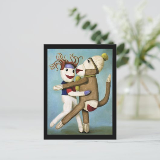 Dirty Socks danst de Tango Briefkaart (Staand voorkant)
