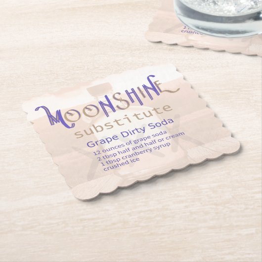 Dirty Soda Grape Coaster Kartonnen Onderzetters (Gebogen)