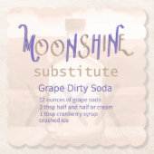 Dirty Soda Grape Coaster Kartonnen Onderzetters (Voorkant)