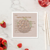Dirty Soda Hazelnut Napkin Servet (Insitu)