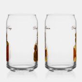 Dirty Soda King en Queen Soda Bril Blikvorm Glas (Rechts)