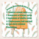 Dirty Soda Oranje Recept Onderzetter (Voorkant)