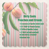 Dirty Soda Peaches Onderzetter (Voorkant)
