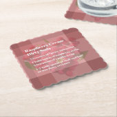 Dirty Soda Raspberry Coaster Kartonnen Onderzetters (Gebogen)