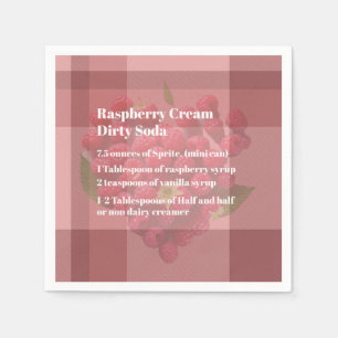 Dirty Soda Raspberry Napkin Servet