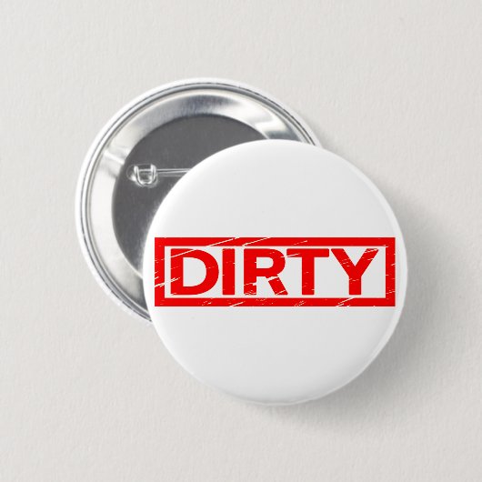 Dirty Stamp Ronde Button 5,7 Cm (Voorkant /achterkant)