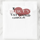 Dirty Tattooed Meisjes Stickers (Tas)