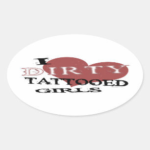 Dirty Tattooed Meisjes Stickers