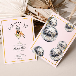 Dirty Thirty 30e verlichtingsparty Disco Martini Kaart