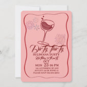Dirty thirty birthday invitation template, cherry  kaart (Voorkant)