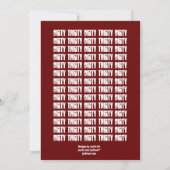 Dirty Thirty Birthday Zwart Wit Rood Sjabloon G20 Kaart (Achterkant)