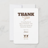 Dirty Thirty Cocktail Espresso Martini 30 verjaard Bedankkaart (Achterkant)