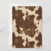 Dirty Thirty Country Western 30ste verjaardagsfees Kaart (Achterkant)