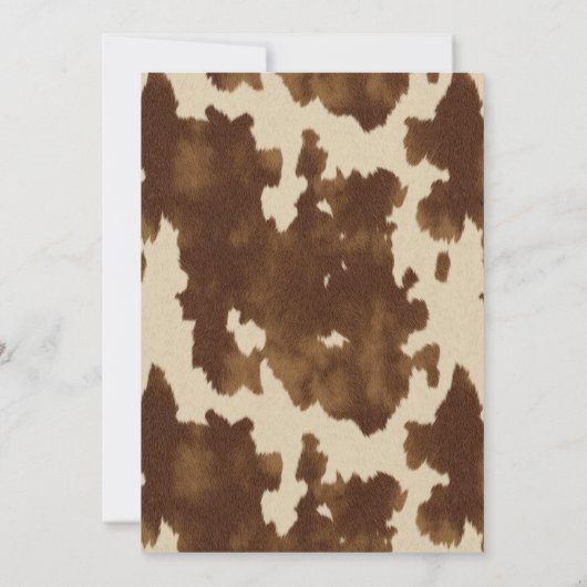 Dirty Thirty Country Western 30ste verjaardagsfees Kaart (Achterkant)