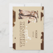 Dirty Thirty Country Western Rustic 30th Birthday Bedankkaart (Voorkant)