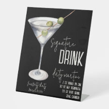 Dirty Thirty, Dirty Martini Signature Drink Menu