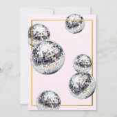 Dirty Thirty Disco Martini 30ste verjaardagsfeestj Kaart (Achterkant)