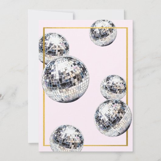 Dirty Thirty Disco Martini 30ste verjaardagsfeestj Kaart (Achterkant)