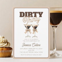 Dirty Thirty Espresso Cocktail 30ste Verjaardagsfe