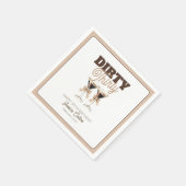 Dirty Thirty Espresso Cocktail 30ste Verjaardagsfe Servet (Hoek)
