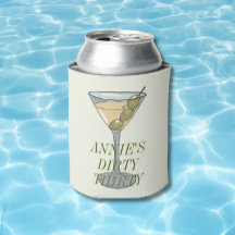 Dirty Thirty martini 30e waterverf koelbox