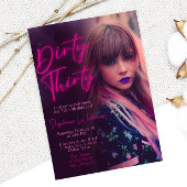 Dirty Thirty Minimalist met foto Kaart