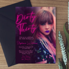 Dirty Thirty Minimalist met foto Kaart