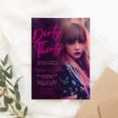 Dirty Thirty Minimalist met foto Kaart