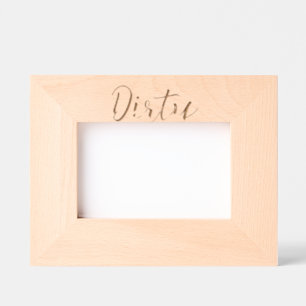 Dirty Thirty oranje witte eenvoudige retro verjaar Gegraveerde Lijstjes