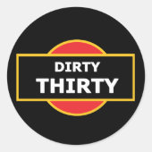 Dirty Thirty Stickers (Voorkant)