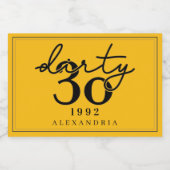 Dirty Thirty - Verjaardag - Mini Mousserende Wijn Sparkling Wijnetiket (Enkel label)