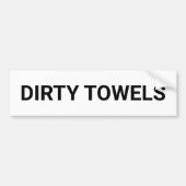 Dirty Towels Bumpersticker (Voorkant)