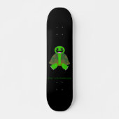 Dirty Turtle Logo, zwart Persoonlijk Skateboard (Voorkant)