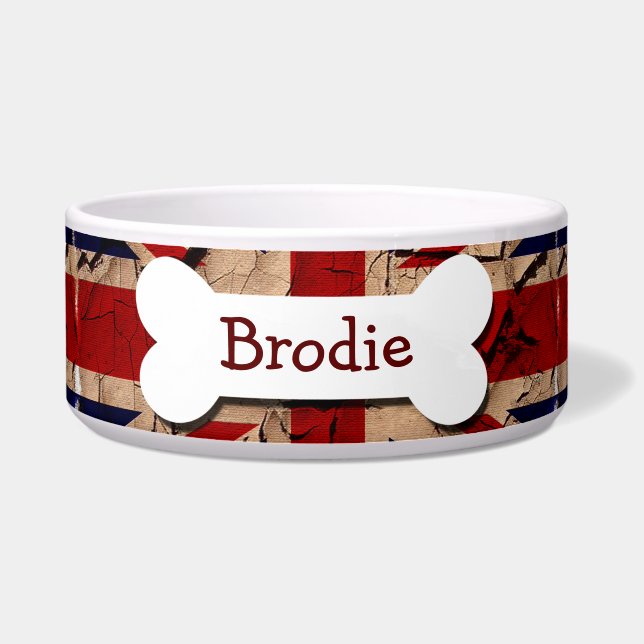 Dirty  UK gepersonaliseerd Voerbakje (Voorkant)