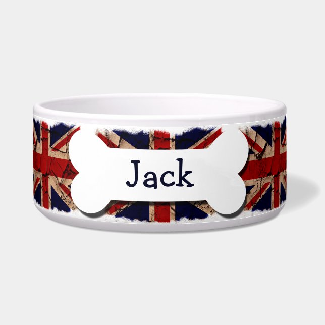 Dirty  UK gepersonaliseerd Voerbakje (Voorkant)