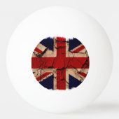 Dirty  UK Union Jack Flag Pingpongbal (Voorkant)