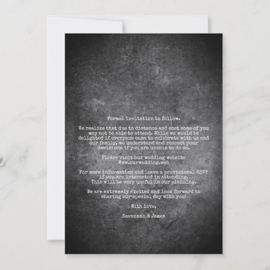 Dirty Whimsical Grounds for Celebration Wedding (Achterkant)