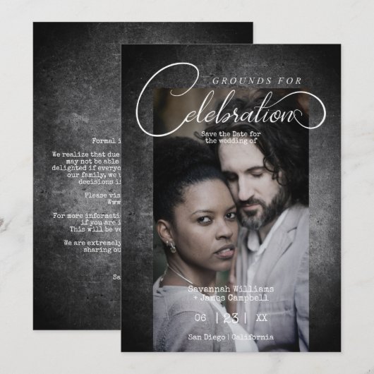 Dirty Whimsical Grounds for Celebration Wedding (Voorkant / Achterkant)