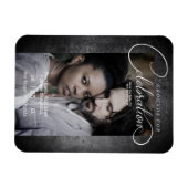 Dirty Whimsical Grounds of Celebration Wedding Magneet (Horizontaal)