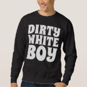 DIRTY WHITE BOY MANNEN  T-SHIRT (Voorkant)
