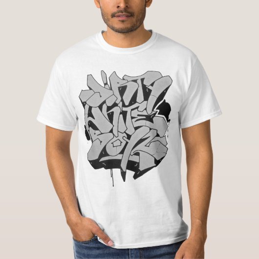 DIRTY WHITE BOYZ DOOR ZIMAD T-SHIRT (Voorkant)